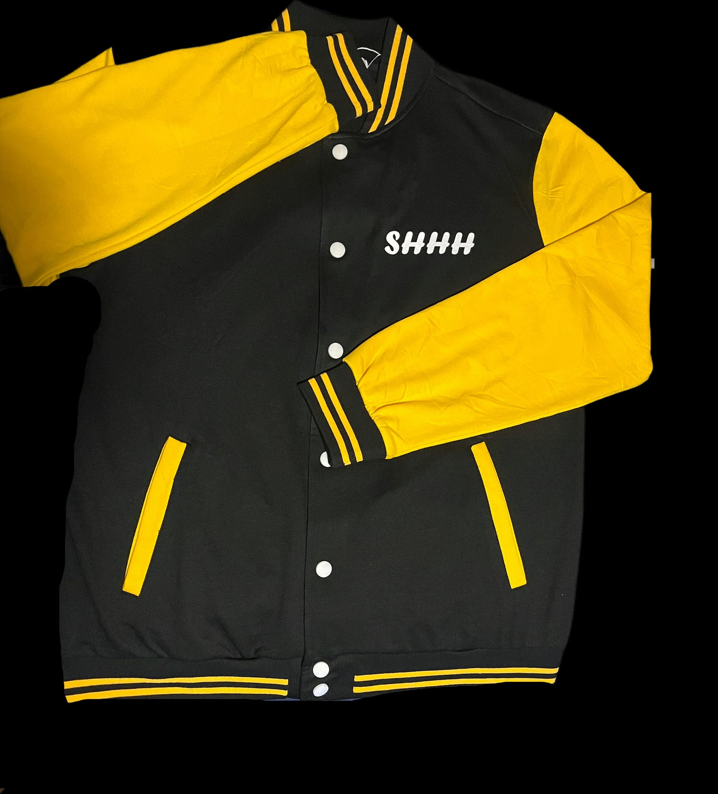 SHHH Logo Letterman Jacket